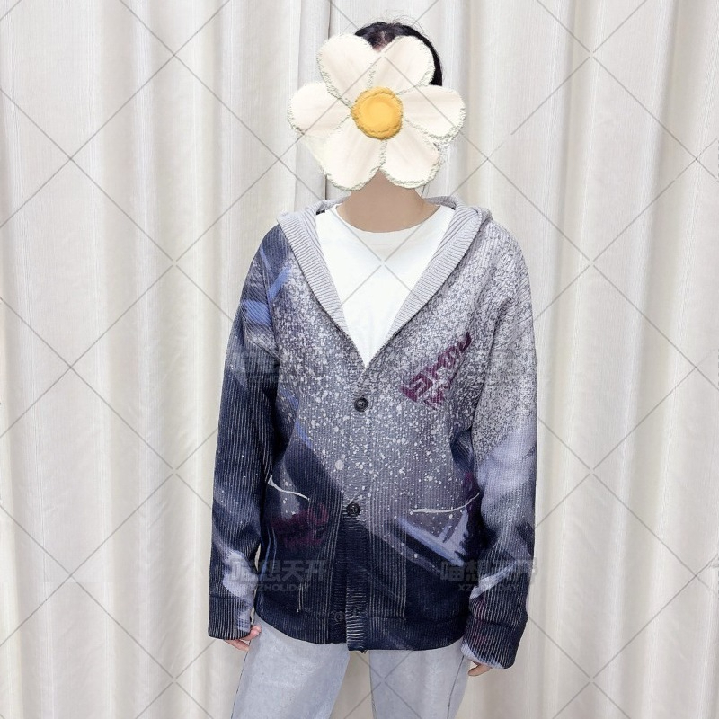 Sylus Costume Game Love and De - Knitted Cardigan Men ulasan dan harga