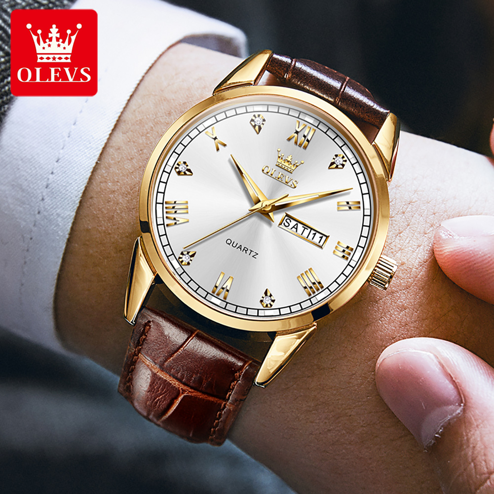 OLEVS 6896 Top Brand Men Quart - Men'S Fashion Magazine ulasan dan harga