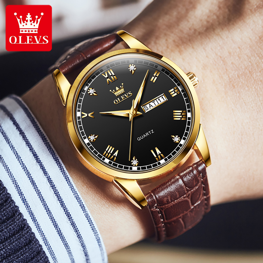 OLEVS 6896 Top Brand Men Quart - Men'S Fashion Magazine ulasan dan harga