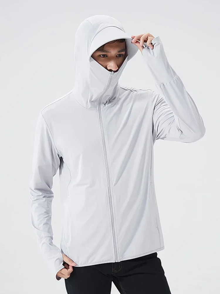 Summer Hooded Jacket UPF 50+UV - Corduroy Jacket Men ulasan dan harga