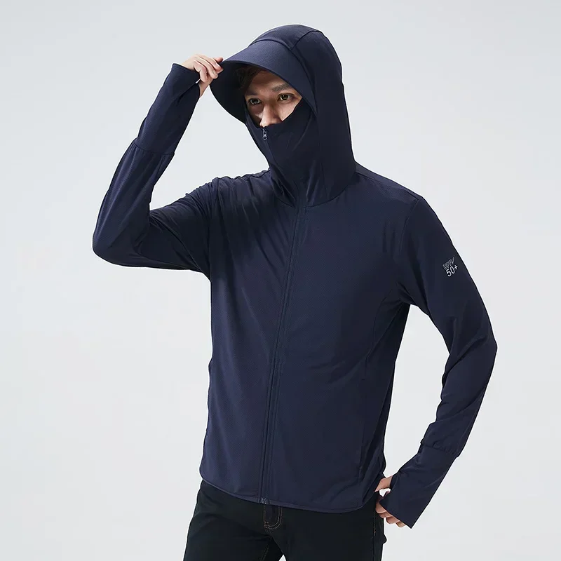 Summer Hooded Jacket UPF 50+UV - Corduroy Jacket Men ulasan dan harga