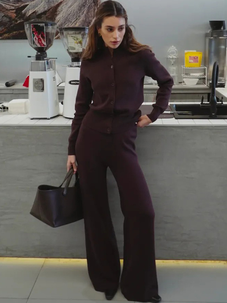 Women Trousers 2 Piece Autumn  - Knitted Cardigan Men ulasan dan harga