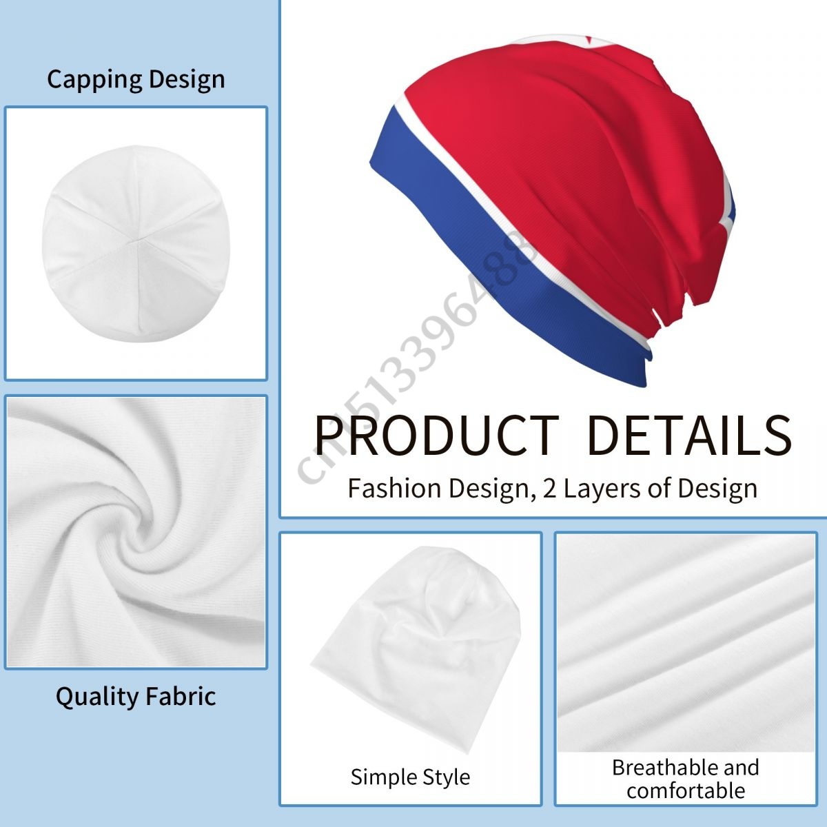 North Korea Flag Beanie Bonnet - Men'S Fashion Korea ulasan dan harga