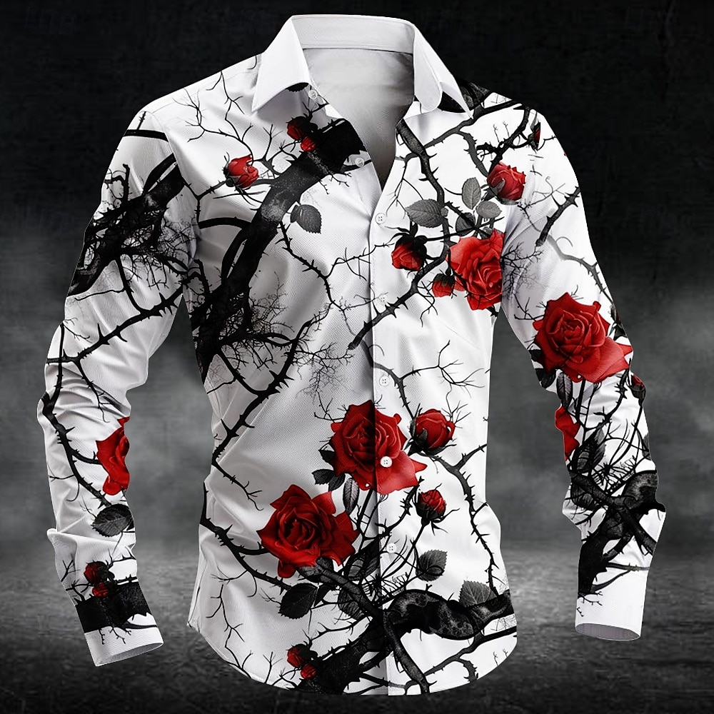 Fashion plum blossom pattern 3 - Mens Fashion Style ulasan dan harga