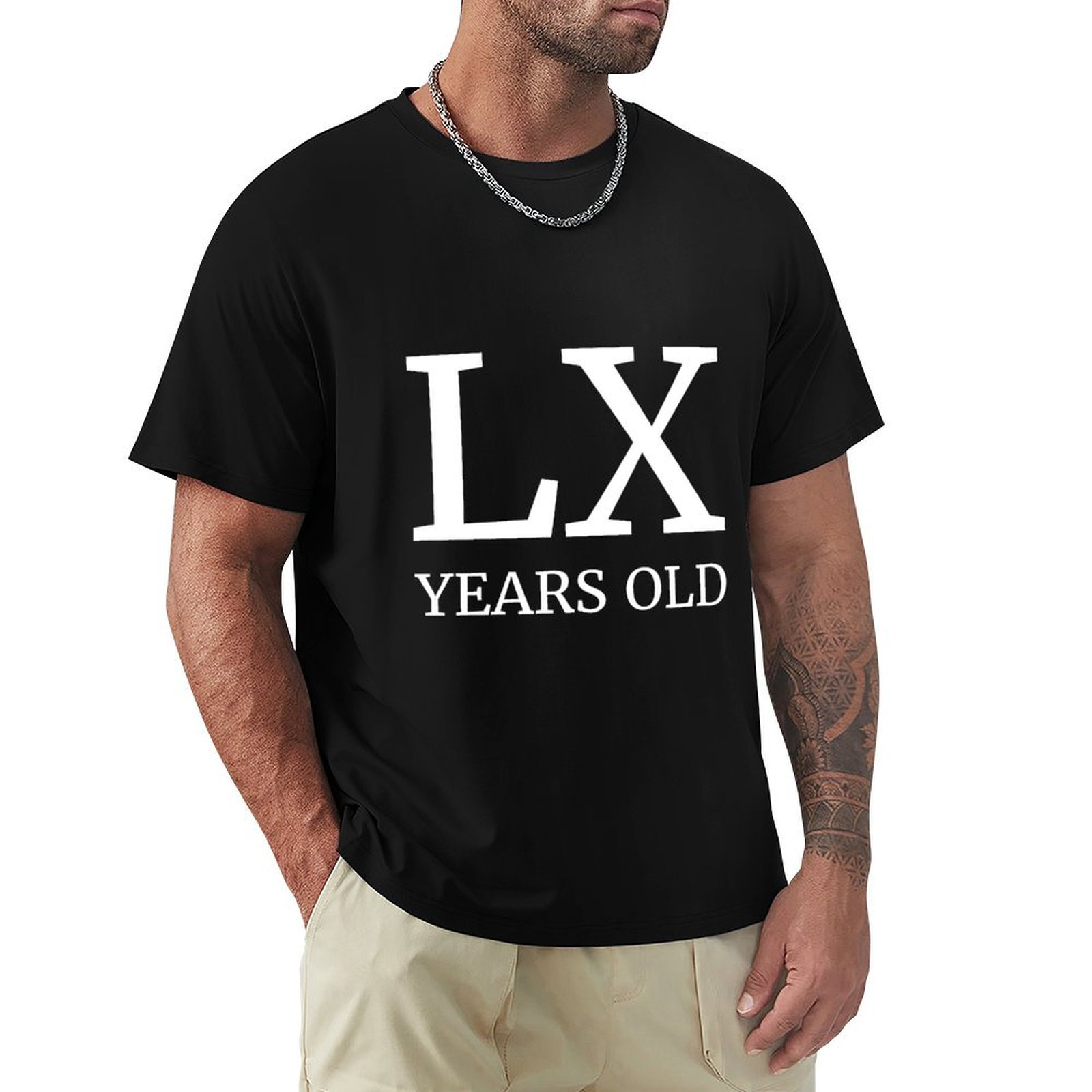 LX Years Old Latin 60th Birthd - Men'S Fashion For 60 Year Old ulasan dan harga