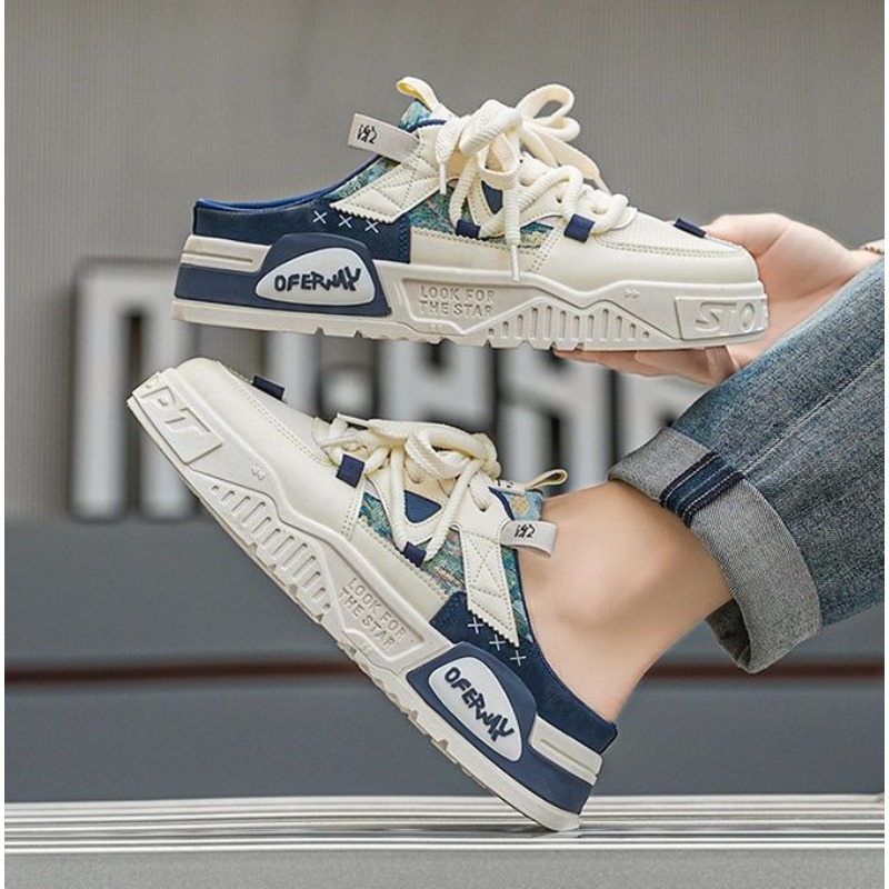 Fashion Men Casual Shoes Half  - Men'S Fashion Loafers ulasan dan harga
