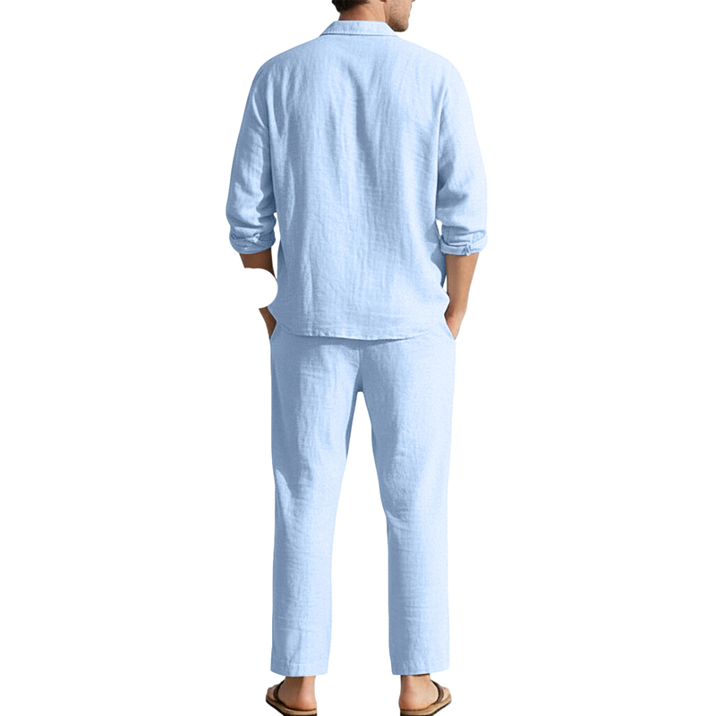 Spring Summer Linen Casual Set - Men'S Spring Fashion ulasan dan harga