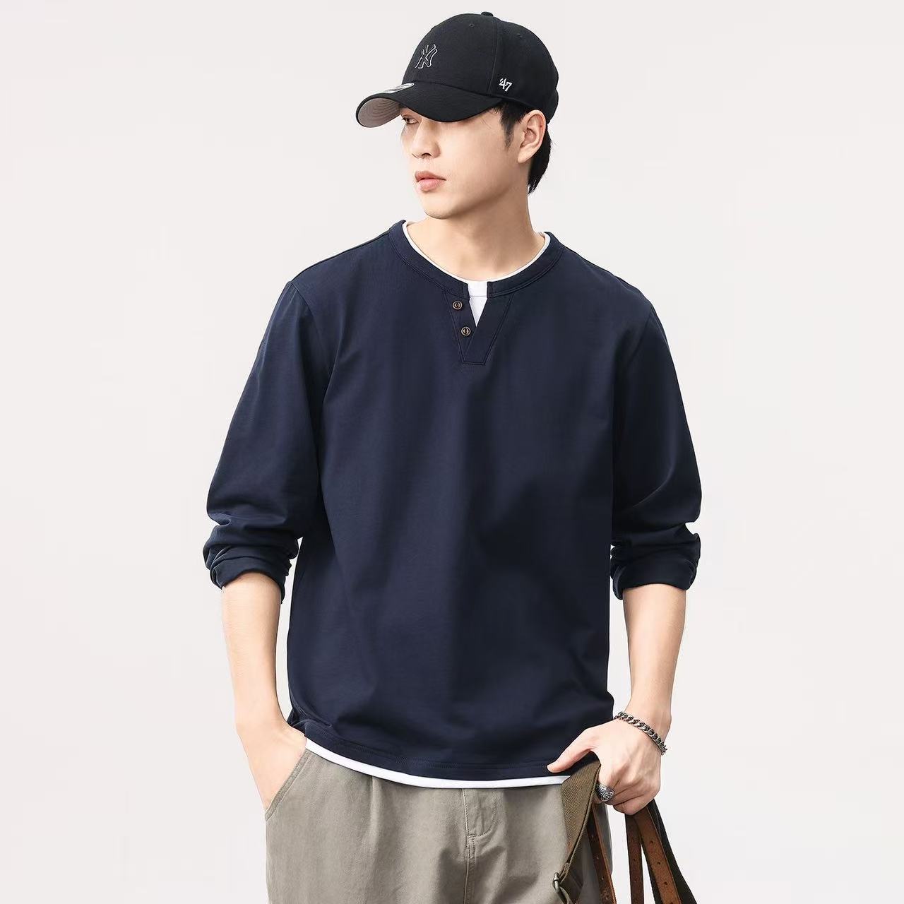 New Spring and autumn men long - Men'S Spring Fashion ulasan dan harga