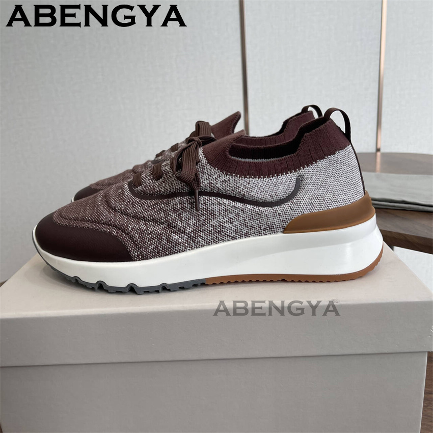 Men New Multicolour Knitted lo - Men'S Fashion Loafers ulasan dan harga