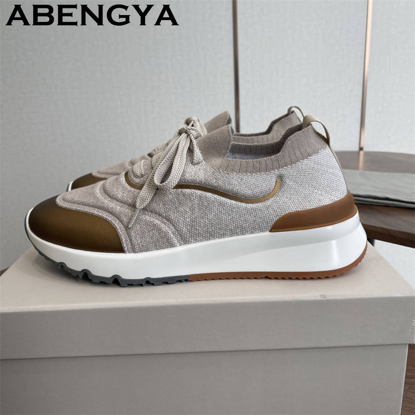 Men New Multicolour Knitted lo - Men'S Fashion Loafers ulasan dan harga
