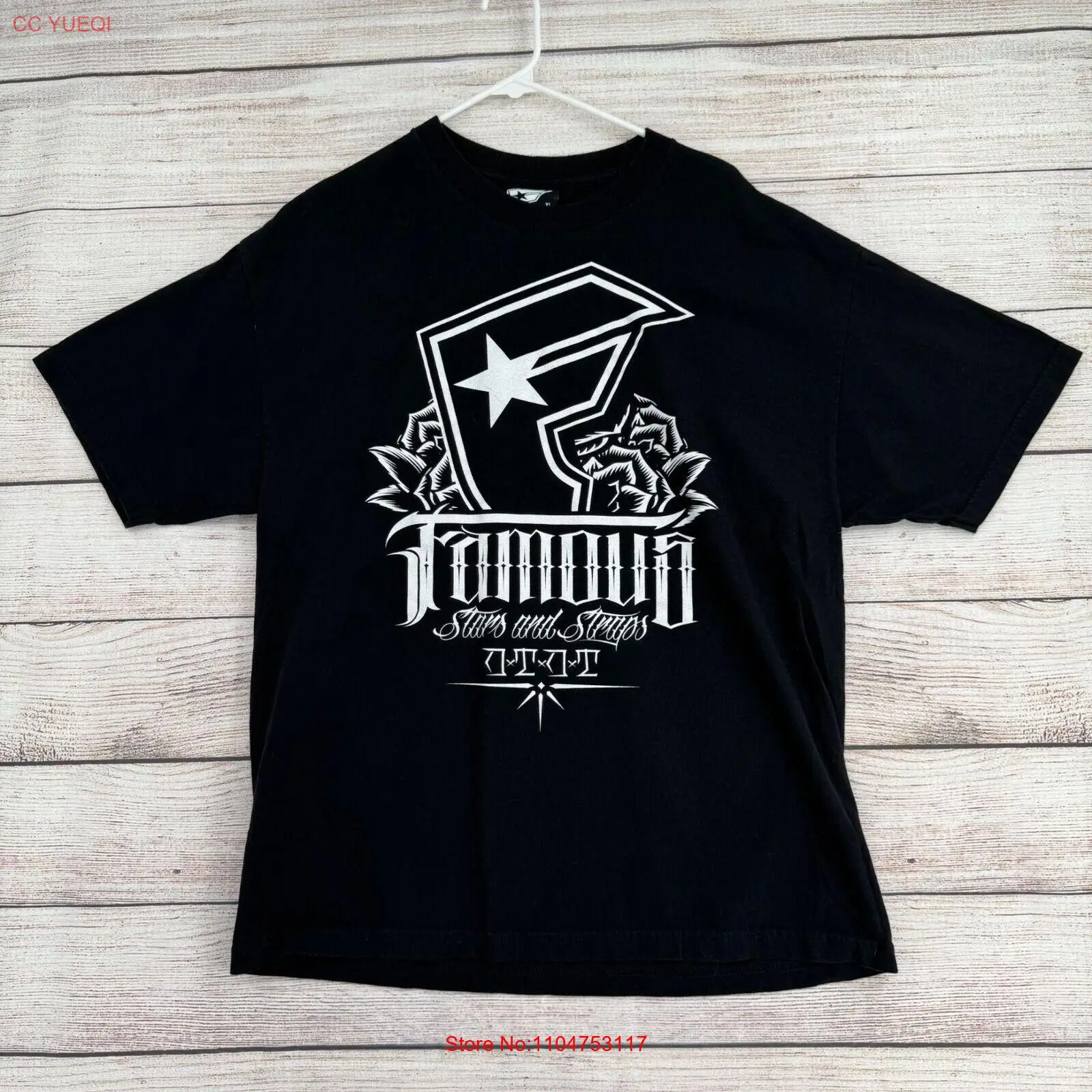 Vintage Famous Stars and Strap - Mens Fashion Black Shirt ulasan dan harga
